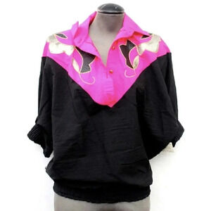 Vtg 1980s 1990s Retro Suzy Phillips W/ Shoulder Pads T-Shirt Blouse W/ TAGS
